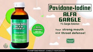 PovidoneIodine Alfa Gargle 1 Gargle Solution [upl. by Aay550]