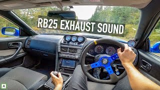 Nissan Skyline R34 GTT Sunday Drive RAW Sound [upl. by Annavoig]