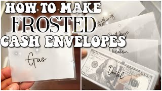 HOW TO MAKE YOUR OWN CASH ENVELOPES CASH ENVELOPE TUTORIAL DIY LAMINATED CASH ENVELOPES [upl. by Rebane324]