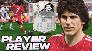 ESPETACULAR 🤩  GIANFRANCO ZOLA 95  SHAPESHIFTERS ICON PLAYER REVIEW I FIFA 23 ULTIMATE TEAM [upl. by Hauhsoj]