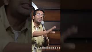 LinkedIn VS Tinder Indias Most Favorite Dating App Standup Comedy By Anmol Garg linkin LinkedIn [upl. by Lekcar]