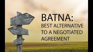 Do you want to win a negotiation Know your BATNA [upl. by Maclay]