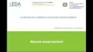 Antiriciclaggio Intro Veda Formazione [upl. by Nnyl]