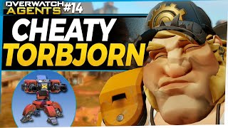 Overwatch Agents 14  Torbjorn Turret Cheats [upl. by Ahcsap]