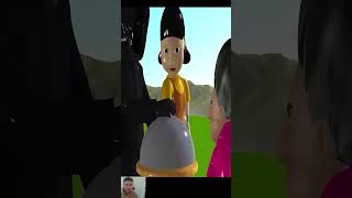 Funny Short  Scary Teacher 3D vs Squid Game Who Faster Running Egg Mask Challenge shorts [upl. by Macswan]