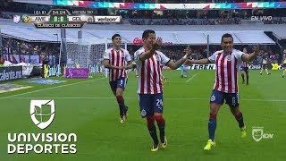 Gol de Carlos Cisneros en el América vs Chivas  Clásico Nacional 2017 [upl. by Aholla924]