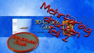 3DDruck  Mehrfarbig mit einem Extruder drucken Tutorial und Timelapse [upl. by Tailor]