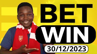 FOOTBALL PREDICTIONS TODAY 30122023 SOCCER PREDICTIONS TODAY  BETTING TIPS footballpredictions [upl. by Fonville]