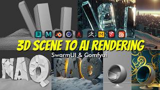 3D Rendering with AIArtificial intelligence Effortless  C4D Blender 3dsMaxHoudini Sketchup [upl. by Madelina108]