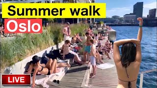 BEACH HOT OSLO 🔥🔥 Live Walk amp Talk NORWAY osloelsa67 [upl. by Margi]