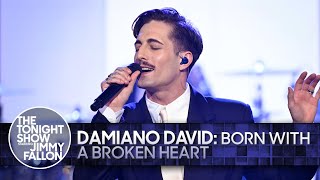 Damiano David Born With A Broken Heart  The Tonight Show Starring Jimmy Fallon [upl. by Nytsirk]