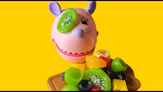 Playing with squishy fruits ASMR 🍍🍎🧅🌽🍆🍅 [upl. by Meeki]