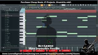 make trap beat on fl studio 20DJ1lawre [upl. by Halbeib]