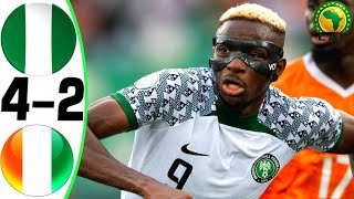 Nigeria vs Ivory Coast 42  All Goals and Highlights  2024 🏆 THE FINAL [upl. by Alleuqcaj]