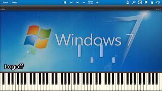 WINDOWS 7 SOUNDS IN SYNTHESIA [upl. by Wellesley]