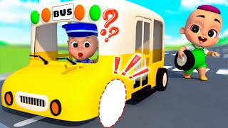 Wheels On The Bus  Baby Play Songs  RaydenCoco Nursery Rhymes amp Kids Songs [upl. by Mattson]