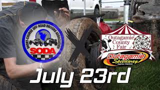 Outagamie county fair july 23rd SODA offroad racing round 4 [upl. by Irrep]