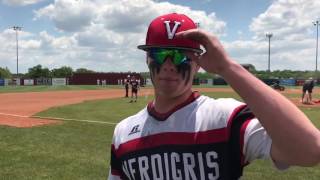 Varsity Baseball Class 3A semifinals Verdigris 6 Vian 5 [upl. by Sila]