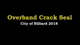 Strawser Construction Inc  Overband Crack Seal City of Hilliard [upl. by Booth270]