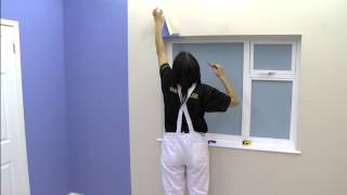 How To Wallpaper Around A Window  Wallpapering Tips  Homebase [upl. by Avlem]