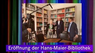 Gespräch zur Eröffnung der Hans MaierBibliothek [upl. by Bremble]