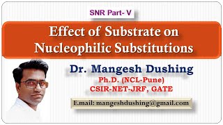 Effect of Substrate on Nucleophilic Substitution SNR PartV [upl. by Needan774]