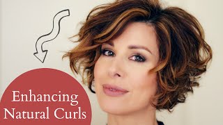 HOW TO STYLE LAYERED SHORT NATURAL CURLY HAIR  Dominique Sachse [upl. by Rhyne219]