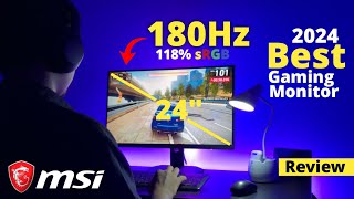 2024 Best Gaming Monitor  MSI G244F E2 Review amp Unboxing  MSI Monitor Under 15000 [upl. by Cyndi173]