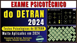 Exame psicotécnico DETRAN 2024 teste psicotécnico DETRAN 2024 Psicotécnico DETRAN 2024 Psicoteste [upl. by Bristow]