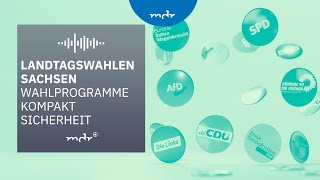 Sicherheit – Das planen Sachsens Parteien  Podcast Wahlprogramme kompakt  MDR [upl. by Hattie]