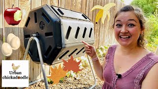 How To Use A Compost Tumbler For Beginners [upl. by Einnej804]