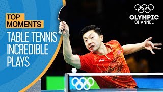 Top Crazy Table Tennis Rallies at the Olympics  Top Moments [upl. by Nitsug]