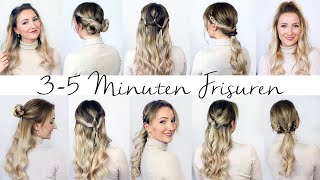 3 MINUTEN FRISUREN  unkompliziert und schnell 10 Frisuren für den Alltag  TheBeauty2go [upl. by Jaycee915]