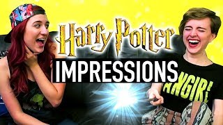 Harry Potter Impressions Challenge Spell Edition ft Brizzy Voices [upl. by Clarise678]