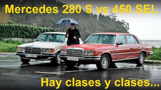 Comprarativa mercedes 450 sel vs 280 s w116 ruben fidalgo [upl. by Ijnek870]