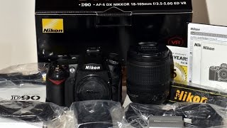 Nikon D90 VR Kit Unboxing amp Review [upl. by Mackoff667]