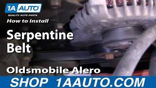 How To Replace Serpentine Belt 9904 Oldsmobile Alero [upl. by Germaun97]