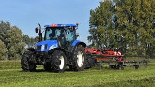 New Holland TS125A amp Vicon Andex 844  Landbouwwerken Boelens [upl. by Leslie465]