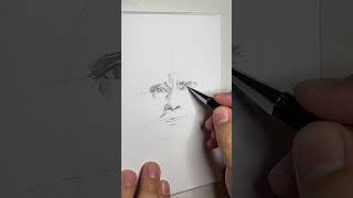 Satisfying creative art art drawing howtodrawhumanface sketch [upl. by Zedecrem]