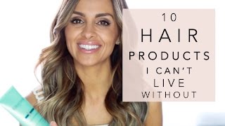 10 HAIR PRODUCTS I CANT LIVE WITHOUT  Mia Mia Mine [upl. by Vince]