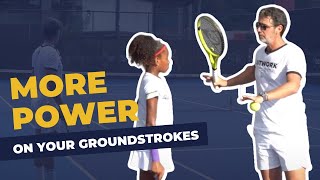 How to gain MORE POWER on your groundstrokes  Coaching session with Patrick Mouratoglou in Brazil [upl. by Inat9]