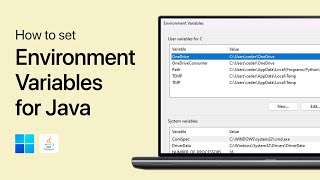 How to Set Environment Variables in Windows for Java  Beginner Guide [upl. by Vanni844]