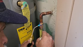 Closet door and water heater installation [upl. by Ecnerwal610]