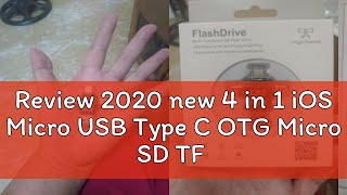 Review 2020 new 4 in 1 iOS Micro USB Type C OTG Micro SD TF Card Reader for Android i Phone [upl. by Caia]