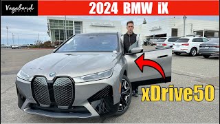 2024 BMW iX xdrive50 Walk around  full review [upl. by Nirag]