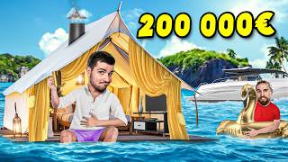 ON FAIT DU CAMPING EN MER AVEC 200000€ DE BUDGET [upl. by Feodor]