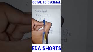 Octal to decimal conversion Electronic devices analysis [upl. by Virnelli]