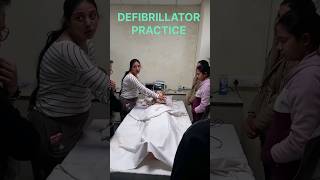 USE OF DEFIBRILLATOR  DEFIBRILLATOR PRACTICE  AED  SHOCK  CPR  ACLS [upl. by Nelsen]