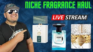 NICHE FRAGRANCE HAUL LIVE FIRST IMPRESSIONS KILLIANS OLD FASHION PLUS MORE [upl. by Issirk]