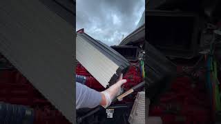 Kenworth T680 Engine Air Filter Change [upl. by Ahseek]